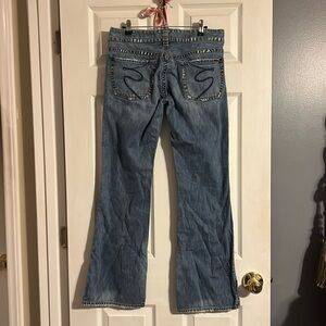 Silver Jeans Blue Flare Wide Leg Denim